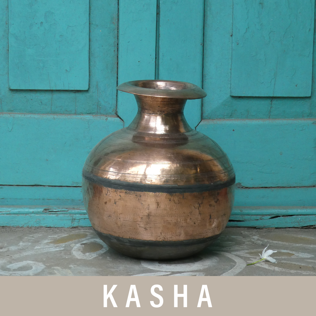 Antique Polished Jar (Brass & Copper)