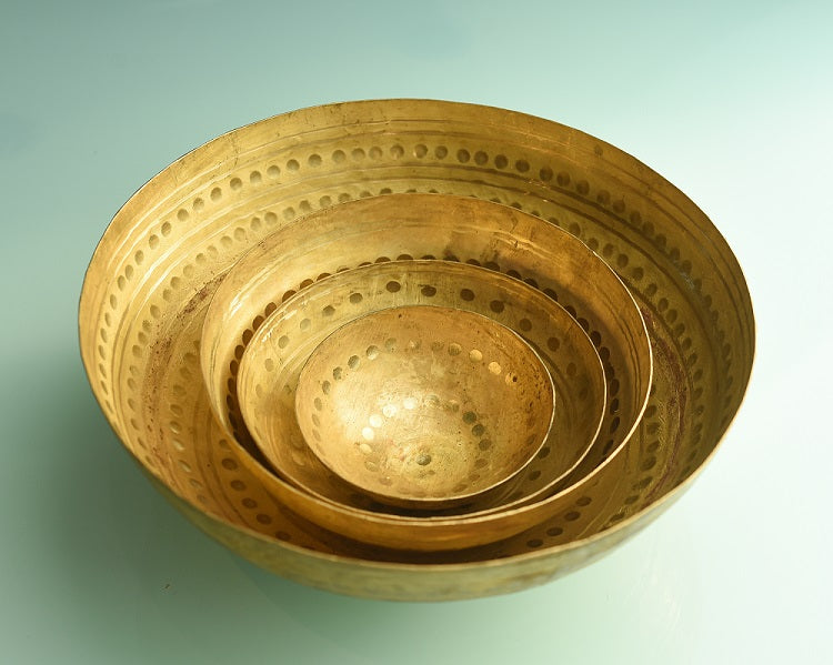 Handcrafted Brass Bowl Set
